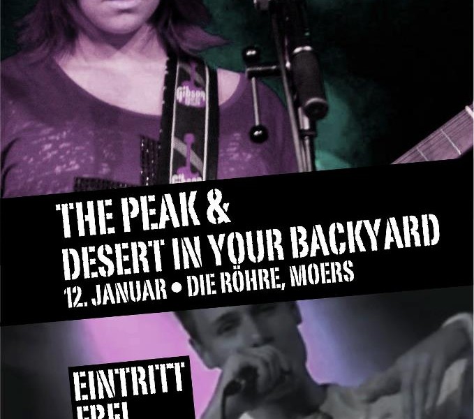 12.01.2013 live on stage – The Peak & Desert in your Backyard